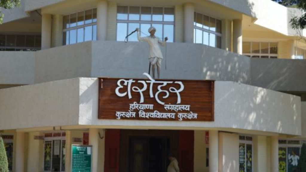 Visitors exploring Dharohar Museum, featured among the best historical places in Kurukshetra.